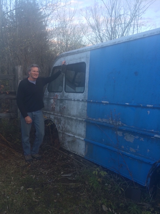 The bread truck is still parked (in a used car lot) near Concept2 headquarters.<br><br><i>Peter Dreissigacker with the original bread truck 40 years later.</i>